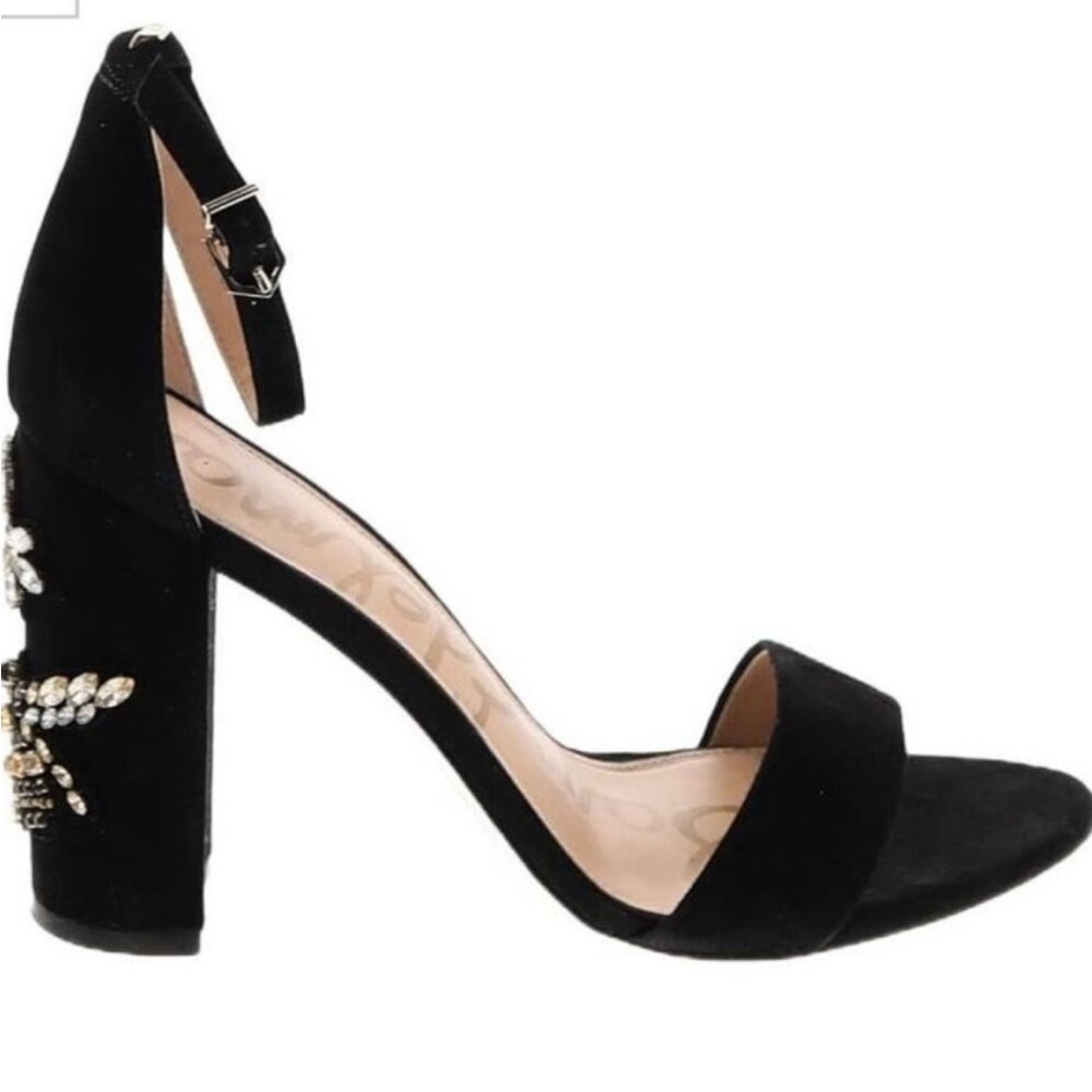 NWOB Sam Edelman yaro 2 beaded bee and dragonfly heels 10 - Picture 3 of 7